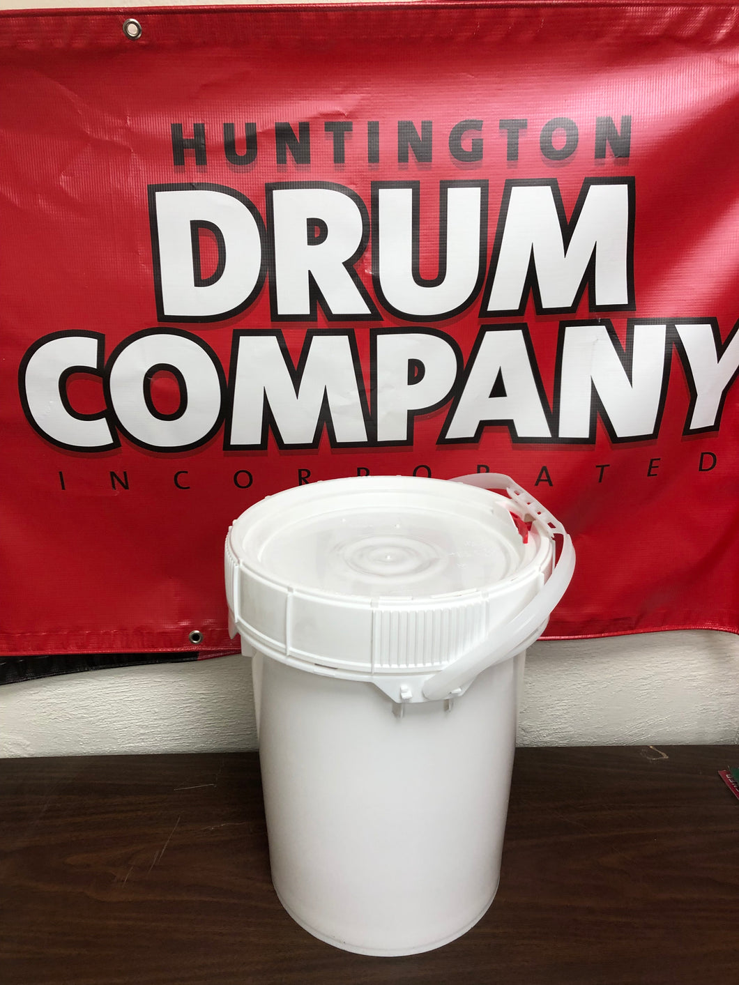 5 gallon Plastic open top drums, rated